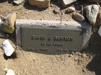 Benton, David Carson gravesite