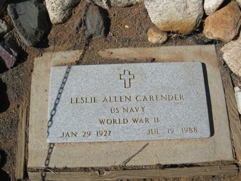 Carender, Leslie Allen gravesite