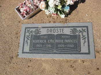 Droste, Roderick Emil gravesite