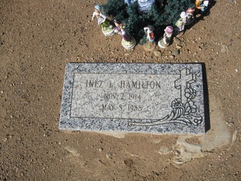Hamilton,   Inez Lucille gravesite