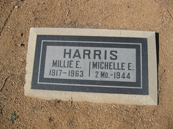 Harris, Millie E. gravesite