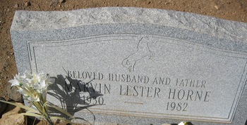 Horne, Marvin Lester gravesite