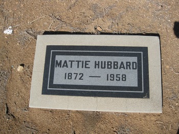 Hubbard, Mattie Laura gravesite