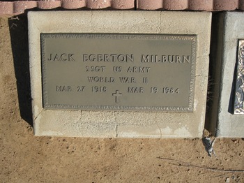 Milburn, Sgt Jack Egerton gravesite