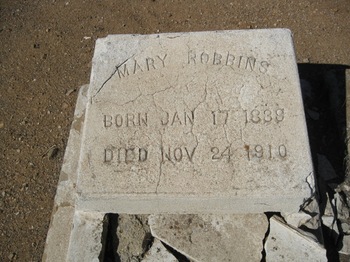 Robbins, Mary gravesite