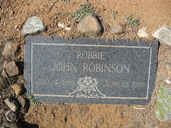 Robinson,   John gravesite