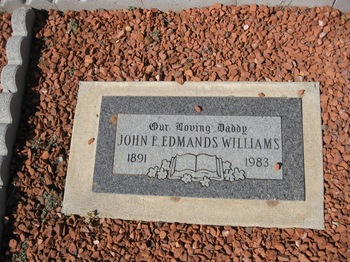 Williams, John Earl Edmands gravesite