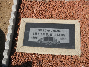 Williams, Lillian Brooks gravesite
