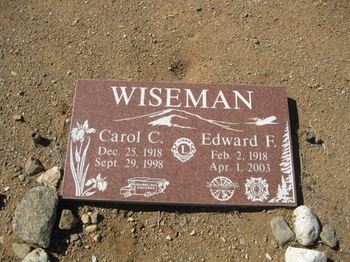 Wiseman, Edward Ferdian gravesite