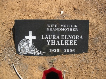 Yhalkee, Laura Elnora gravesite