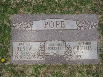 Pope, Ben W. gravesite