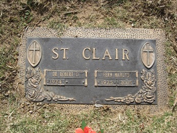 St. Clair, Fern Marlys gravesite