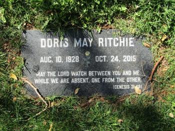 Ritchie, Doris May gravesite