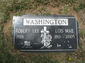 Washington, Lois Mae gravesite