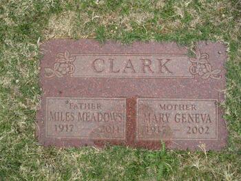 Clark, Miles Meadow gravesite