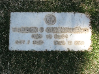 Cunningham,   Warren Percy gravesite