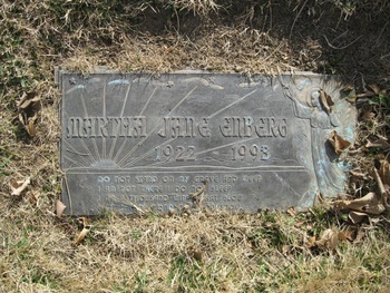 Enberg, Martha Jane gravesite