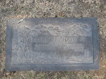 Hardy, Jr. Frank Theodore ('Ted') gravesite