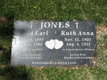 Jones, Alfred Earl gravesite
