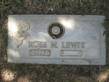 Lewis, Rose M. gravesite