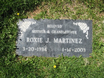 Martinez, Roxie Jane gravesite