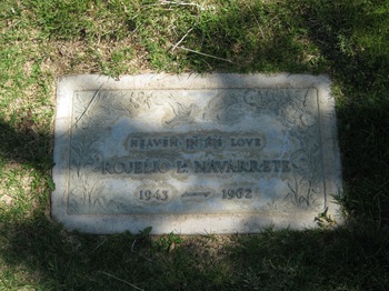 Navarrete, Rojelio Lujan gravesite