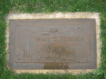 Peterson, Mary Catherine gravesite