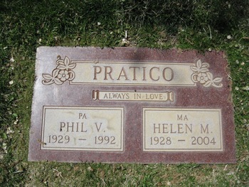 Pratico, Philip V. ('Phil') gravesite