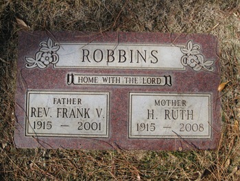 Robbins, Rev. Frank Vincent gravesite