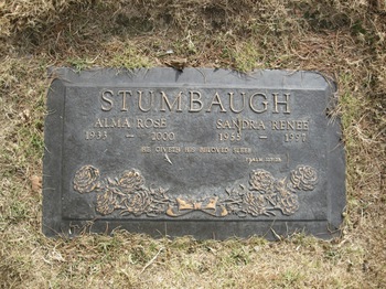 Stumbaugh, Alma Rose gravesite