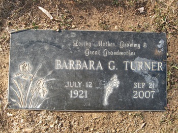 Turner, Barbara Civilia gravesite