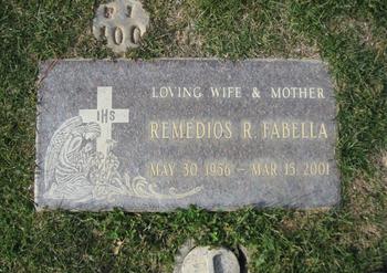 Fabella, Remedios R. gravesite