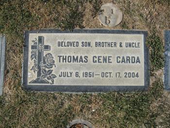 Carda, Thomas Gene gravesite