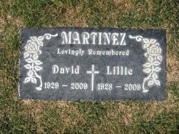 Martinez, Lillie gravesite