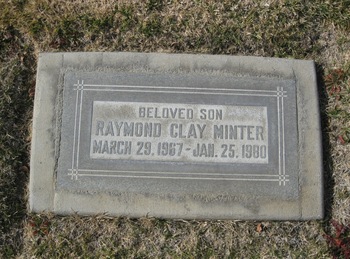 Minter, Raymond Clay gravesite