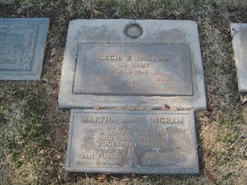 Ingram, Cecil Edward gravesite