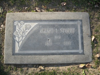 Specht, Grace Louise gravesite