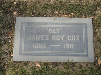 Cox, James Roy gravesite