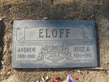 Eloff, Andrew gravesite