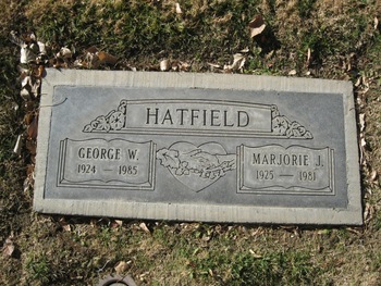 Hatfield, Marjorie Juanita gravesite