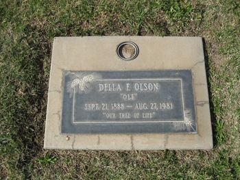 Olson, Della Florence ('Ole') gravesite
