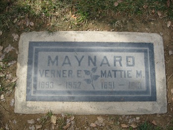 Maynard, Mattie Myrtle gravesite