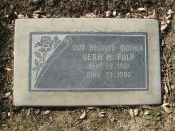 Fulp, Vera Agnes gravesite
