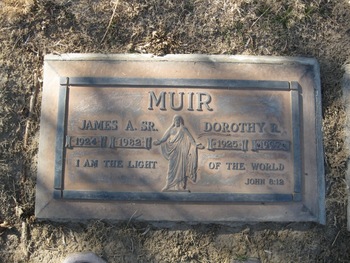 Muir, James Arnold gravesite