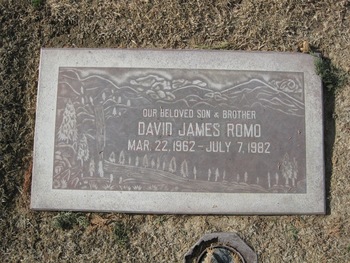 Romo, David James gravesite