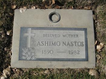 Nastos, Ashimo gravesite