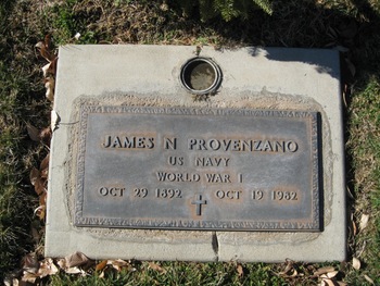 Provenzano, James Nicholas gravesite