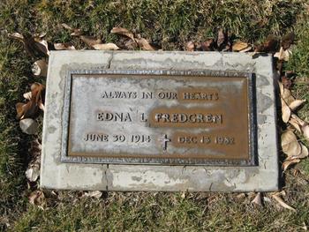 Fredgren, Edna Louise gravesite