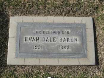 Baker, Evan Dale gravesite
