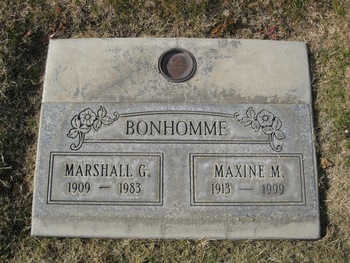 Bonhomme, Marshall George gravesite